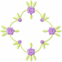 Flowers Embroidery Design 1